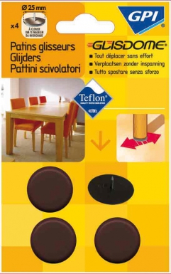 NAIL-ON SLIDE PADS Ø 19 MM BROWN BLISTER PACK OF 4 P. DIAYTAR NIGERIA promises affordability and variety with every purchase, delivered in 5-8 days.