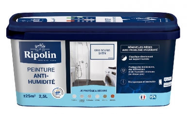 ANTI-HUMIDITY PAINT FOR INTERIOR WALLS MICROPOROUS AND WASHABLE - APPLIES TO DAMP, NON-BURIED WALLS (PLASTER, COATING, CEMENT, CONCRETE BLOCK, CONCRETE, STONE, BRICK) - SATIN MOUSE GREY - 2.5L. DIAYTAR NIGERIA brings the marketplace to your screen with affordable products delivered in 5-8 days.