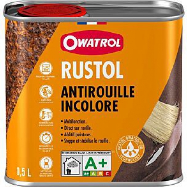 RUSTOL ANTI-RUST PAINT - COLORLESS - 0.5 L. Experience the convenience of boundless shopping with DIAYTAR NIGERIA's affordable platform and quick shipping.