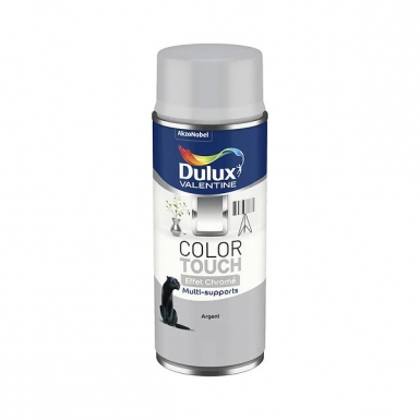 COLOR TOUCH DULUX VALENTINE SILVER CHROME EFFECT PAINT - 400 ML SPRAY CAN. DIAYTAR NIGERIA: Where shopping is affordable, selection is vast, and delivery is always reliable.