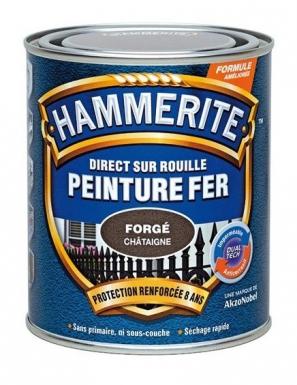 HAMMERITE PAINT - DIRECT APPLICATION ON RUST - FAST DRYING - WATERPROOF AND ANTI-CORROSIVE - 0.75 L - FORGED - BRUSHED STEEL. DIAYTAR NIGERIA redefines convenience with our diverse marketplace and affordable nationwide shipping.