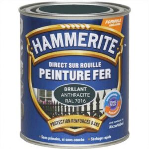 HAMMERITE PAINT - DIRECT APPLICATION ON RUST - FAST DRYING - WATERPROOF AND ANTI-CORROSIVE - 2.5 L - LACQUERED GLOSS - OFF-WHITE. DIAYTAR NIGERIA: Bridging the gap between consumers and quality products with affordable nationwide shipping.