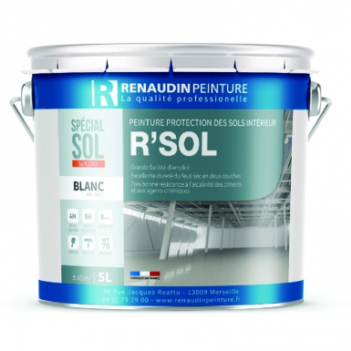 R'SOL FLOOR PAINT FOR THE PROTECTION OF INTERIOR CEMENT FLOORS - WHITE - 5 L. DIAYTAR NIGERIA: Your gateway to affordable online retail with reliable delivery within the week.