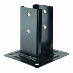 SQUARE GARDEN POST FOOT 70X70 MM BASE 150X150 MM HEIGHT 152 MM - BLACK FINISH. DIAYTAR NIGERIA delivers what matters - quality, affordability, and prompt nationwide shipping.