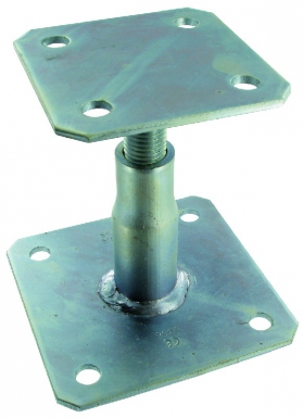 ADJUSTABLE POST FOOT APB100/150 DIM. SMALL BASE 100X100 MM GRADE 130X130 MM H. 100 TO 150 MM THICKNESS 4 MM - WHITE ELECTRO-ZINC PLATED FINISH. Shop with purpose at DIAYTAR NIGERIA, where diverse selection meets budget-friendly nationwide delivery.