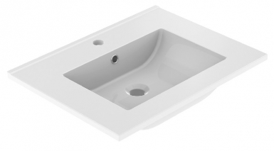 MAX SINGLE BASIN CERAMIC PLAN FOR 70 CM FURNITURE - (L 70.5 CM / H 17 CM / D 46.2 CM) - GLOSSY WHITE. Your trusted marketplace, DIAYTAR NIGERIA offers comprehensive selection with budget-friendly delivery.