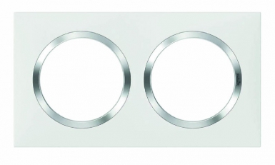 DOOXIE 2-POST SQUARE PLATE WHITE FINISH WITH CHROME EFFECT RING. Discover shopping reimagined with DIAYTAR NIGERIA's extensive catalog and 5-8 day delivery service.