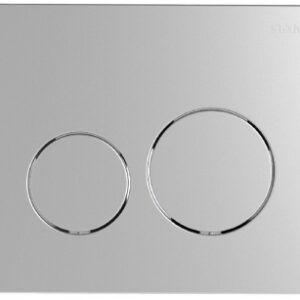 SPHERE/INGENIO DOUBLE BUTTON TRIGGER PLATE - MATT CHROME ABS, MATT CHROME BUTTONS. DIAYTAR NIGERIA: Where shopping meets satisfaction with affordable prices and delivery within 8 days.