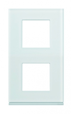 VERTICAL GALLERY PLATE 71 MM CENTRE DISTANCE 2 MOON GLASS POSTS SATIN WHITE GLASS. Discover a world of affordable shopping with DIAYTAR NIGERIA's vast marketplace delivered to you in days.