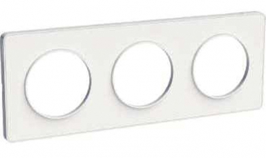 ODACE TOUCH PLATE 3 STATIONS WHITE SUPPORT MATT WHITE COLOR. DIAYTAR NIGERIA: Where every click leads to affordable purchases delivered promptly to your door.