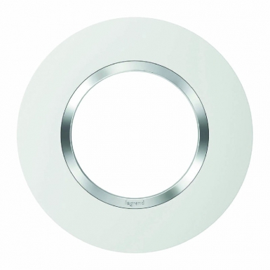 DOOXIE ROUND PLATE 1 POST WHITE FINISH WITH CHROME EFFECT RING. Your digital shopping destination, DIAYTAR NIGERIA combines variety with affordability and quick delivery.