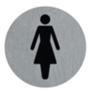 BRUSHED ALUMINUM ADHESIVE PLATE Ø 75 MM WOMEN'S TOILETS. Discover the convenience of DIAYTAR NIGERIA's vast e-commerce platform with delivery in just 5-8 days.