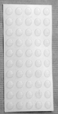 PLATE OF 64 TRANSPARENT ADHESIVE DOOR STOPS Ø 7 X 1.5 MM. DIAYTAR NIGERIA: Where convenience meets affordability with delivery across Nigeria in under 8 days.