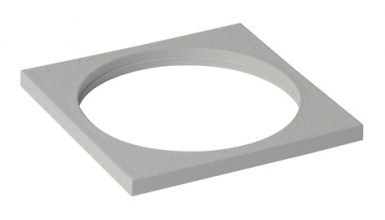 SQUARE PLATE 100 X 100 MM LIGHT GREY PVC FOR HORIZONTAL OUTLET SIPHONS. DIAYTAR NIGERIA: Where quality products become affordable with our nationwide shipping service.