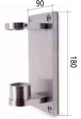 STAINLESS STEEL WALL MOUNTING PLATE TUBE Ø 42.4 MM 90X180 MM. DIAYTAR NIGERIA brings the joy of affordable shopping to your fingertips with delivery in less than 8 days.