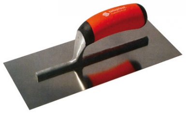 STAINLESS STEEL PLASTERER'S TROOPER WITH BI-MATERIAL HANDLE - 3-SIDES BEVELED BLADE - DIM. 28X12 CM. DIAYTAR NIGERIA brings affordable shopping to your fingertips with reliable delivery in less than 8 days.