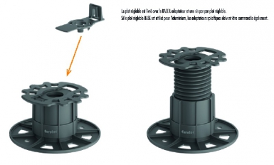 ADJUSTABLE PLOT BASE 3 - ADJUSTMENT HEIGHT 60-110 MM PERMISSIBLE LOAD 2.2 KN. Discover why thousands choose DIAYTAR NIGERIA for affordable products delivered in less than a week.