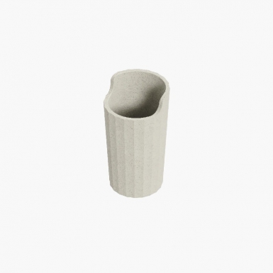 TOOTHBRUSH HOLDER - AVENIR COLLECTION - DIM. Ø 74 X H. 133 MM - NATURE WHITE PLASTIC. Unlock access to a wide range of products with DIAYTAR NIGERIA's affordable e-commerce platform.