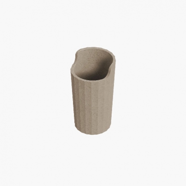 TOOTHBRUSH HOLDER - AVENIR COLLECTION - DIM. Ø 74 X H. 133 MM - NATURE CREAM PLASTIC. DIAYTAR NIGERIA: Your trusted e-commerce partner with extensive product choices and affordable delivery.