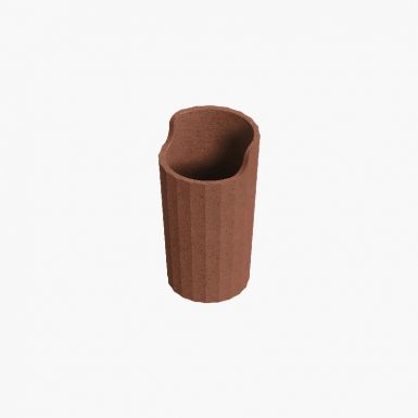 TOOTHBRUSH HOLDER - AVENIR COLLECTION - DIM. Ø 74 X H. 133 MM - PLASTIC NATURE TILE. DIAYTAR NIGERIA: Bringing the marketplace to every Nigerian with affordable prices and quick delivery.