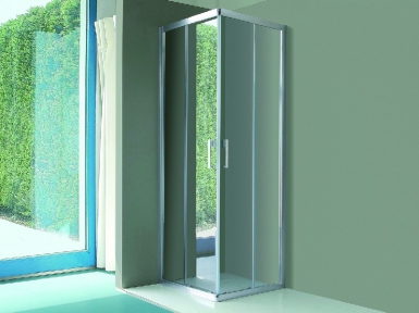 SLIDING DOOR 1 SIDE SINTESI - TITANIUM PROFILE - 77-79 CM THICKNESS 6 MM. DIAYTAR NIGERIA redefines convenience with our vast product selection and swift nationwide delivery.