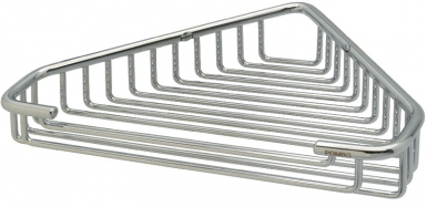 CORNER BOTTLE HOLDER - OMNIA - DIM. HXLXP: 41X247X160 MM - CHROME. DIAYTAR NIGERIA: Where every Nigerian finds affordable products delivered within the week.