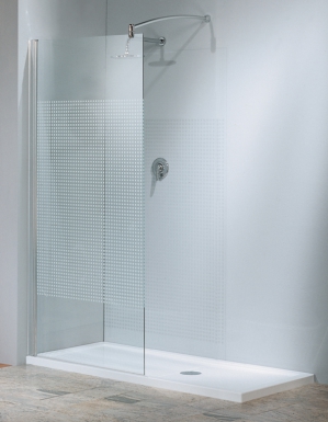 FIXED MOON HOLDER H801K - 800 (800-830) - H 1950 - CHROME PROFILES - SMOOTH GLASS. DIAYTAR NIGERIA provides endless shopping possibilities with affordable prices and prompt delivery service.