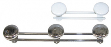 METAL COAT RACK. PLATE Ø HEAD 60 WIDTH 410 MM CHROME 1T. DIAYTAR NIGERIA: Connecting Nigerians with affordable products delivered promptly nationwide.