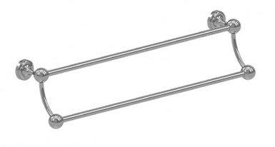 2 BAR TOWEL RACK - GLAM - 55 CM - CHROME. DIAYTAR NIGERIA: Where every shopping need is met with affordable prices and timely delivery.