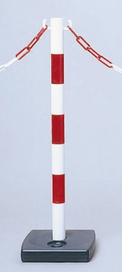 PVC POST ON SITE BASE 4 KG TO BE BALLASTED H 90 CM Ø 50 MM RED/WHITE. Shop with purpose at DIAYTAR NIGERIA and receive quality products at budget rates within 8 days.