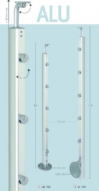 ADDITIONAL POST SIDE FIXING "ALU". DIAYTAR NIGERIA: Where every purchase is affordable and delivery is always within a week.