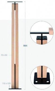 ADDITIONAL POST "NERO" HEIGHT 984 MM. Experience the power of choice with DIAYTAR NIGERIA's extensive catalog delivered within the week.