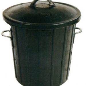 RUBBER TRASH BIN WITH LID, METAL HANDLES - CAPACITY 75 LITERS. Transform your online shopping experience with DIAYTAR NIGERIA's affordable and diverse marketplace.