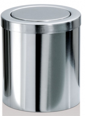 ROUND TABLE BIN - DW1240 - H 16 X Ø 14.5 CM - CHROME. Experience satisfaction guaranteed with DIAYTAR NIGERIA's comprehensive platform and quick delivery.
