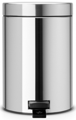 ROUND PEDAL BIN 5 LITER - MATT STAINLESS STEEL. DIAYTAR NIGERIA brings satisfaction with every purchase through affordable prices and prompt shipping.