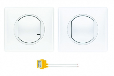 READY-TO-INSTALL CONNECTABLE CÉLIANE WITH 1 WIRELESS CONTROL WITHOUT BATTERY SELF-E AND 1 WIRED SWITCH - WHITE. DIAYTAR NIGERIA: Your affordable gateway to thousands of products delivered within a week.