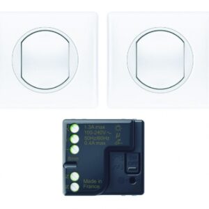 READY-TO-INSTALL CONNECTABLE CÉLIANE WITH 2 WIRELESS CONTROLS WITHOUT BATTERY SELF-E AND 1 MICROMODULE - WHITE. DIAYTAR NIGERIA stands as your affordable shopping ally with nationwide delivery in just 5-8 days.