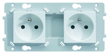 DOUBLE SOCKET 2P+T 16A 250 V - PURE WHITE COLOR. Your complete retail destination, DIAYTAR NIGERIA combines extensive variety with prompt delivery.