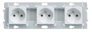 TRIPLE SOCKET 2P+T 16A 250 V - PURE WHITE COLOR. Shop confidently with Nigeria's most trusted e-commerce platform, offering swift and affordable delivery.