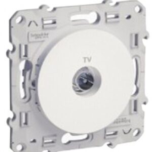 TV SOCKET 1 OUTPUT WHITE TRIM. DIAYTAR NIGERIA: Bringing the marketplace to every Nigerian with affordable prices and quick delivery.