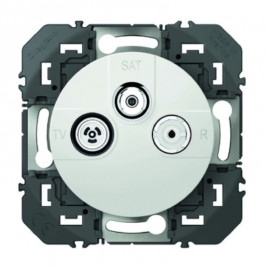 TV-R-SAT SOCKET 1 CABLE DOOXIE WHITE FINISH VOICE RETURN ON TV CONNECTOR. Discover endless possibilities with DIAYTAR NIGERIA's comprehensive catalog and reliable delivery service.