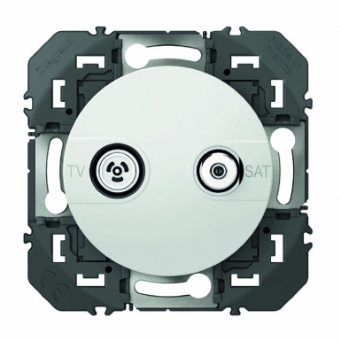 DOOXIE SHIELDED STAR TV-SAT SOCKET WHITE FINISH - FOR EXISTING INSTALLATION. DIAYTAR NIGERIA: Your one-stop e-commerce destination with affordable prices and nationwide delivery in 5-8 days.