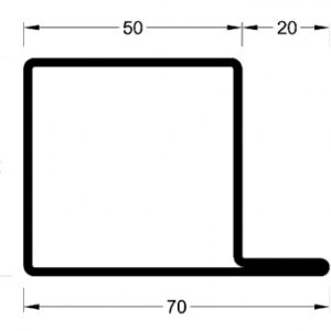 L-TYPE FIN PROFILE SERIES 50 "V55010" LG. 6 M THICKNESS 2 MM 3.58 KG/M. Experience shopping freedom with DIAYTAR NIGERIA's vast catalog and nationwide 5-8 day shipping.