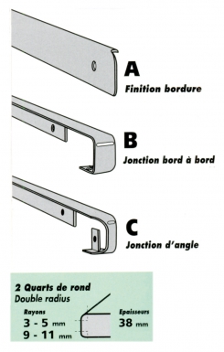 PROFILE C CORNER JUNCTION QUARTER ROUND DOUBLE RADIUS 9-11 MM THICKNESS 38 MM FIN. ALU​. Experience the ultimate in shopping convenience with DIAYTAR NIGERIA's vast catalog and 5-8 day delivery.