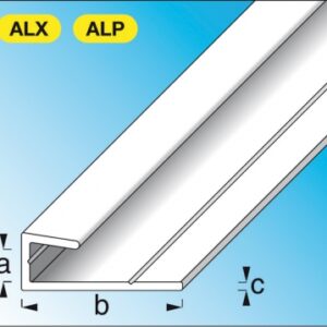 EDGE PROFILE FOR ANODIZED ALU FRAME DIM. AXBXC: 5.1X25X1.3 MM LG. 1 M SILVER. Your everyday shopping destination, DIAYTAR NIGERIA offers quality and value delivered within days.