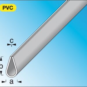 FRAME PROFILE, PVC (RIGID) WHITE DIM. 8.5X15 MM 0.5-2 MM LG. 1 M. DIAYTAR NIGERIA: Your affordable gateway to thousands of products shipped nationwide within the week.
