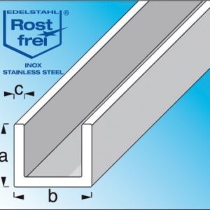 U-PROFILE STAINLESS STEEL V2A DIM. 10X15 MM THICKNESS 1 MM LENGTH 1 M. Experience the power of choice with DIAYTAR NIGERIA's extensive catalog delivered within the week.