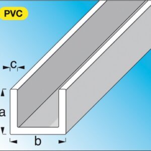 PVC U-PROFILE (RIGID) WHITE DIM. 10X18 MM THICKNESS 1 MM LENGTH 2 M. Shop with confidence at DIAYTAR NIGERIA, Nigeria's premier affordable e-commerce platform.