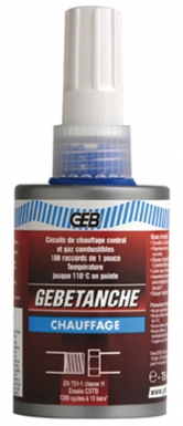 ANAEROBIC PTFE RESIN GEBÉTANCHE-CHAUFAGE FOR CENTRAL HEATING AND COMPRESSED AIR CIRCUITS - 75 ML TUBE. DIAYTAR NIGERIA: Where convenience meets affordability with delivery across Nigeria in under 8 days.