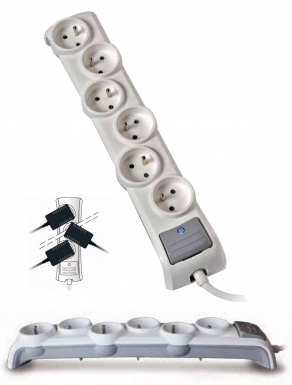 EXTENSION CORD 3 SOCKETS 16A 2P+T POWER CORD 1.50 M COL. WHITE/GREY. Navigate countless options with DIAYTAR NIGERIA's comprehensive marketplace and budget-friendly shipping.